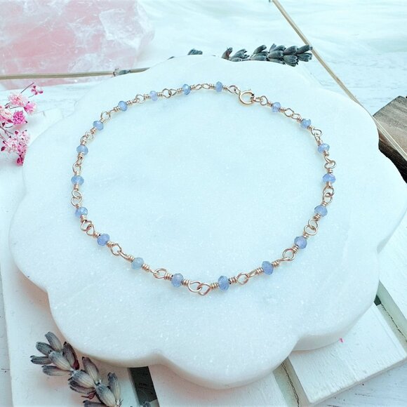 New Tiny Tanzanite Bracelet | Handmade in BC - Picture 4 of 4